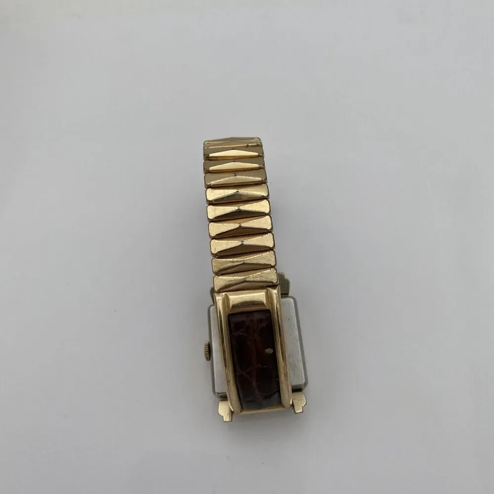Vintage Benrus Mechanical Automatic Handwind 10k Rolled Gold Plate Bezel Watch